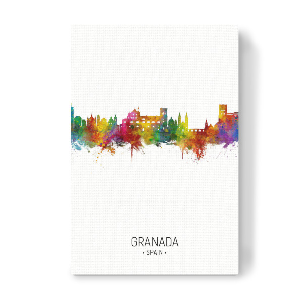 Leinwandbild "Granada Spain Skyline Portrait" artboxONE - Städte