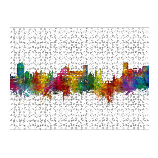 Puzzle Ravensburger "Granada Spain Skyline" artboxONE - Städte