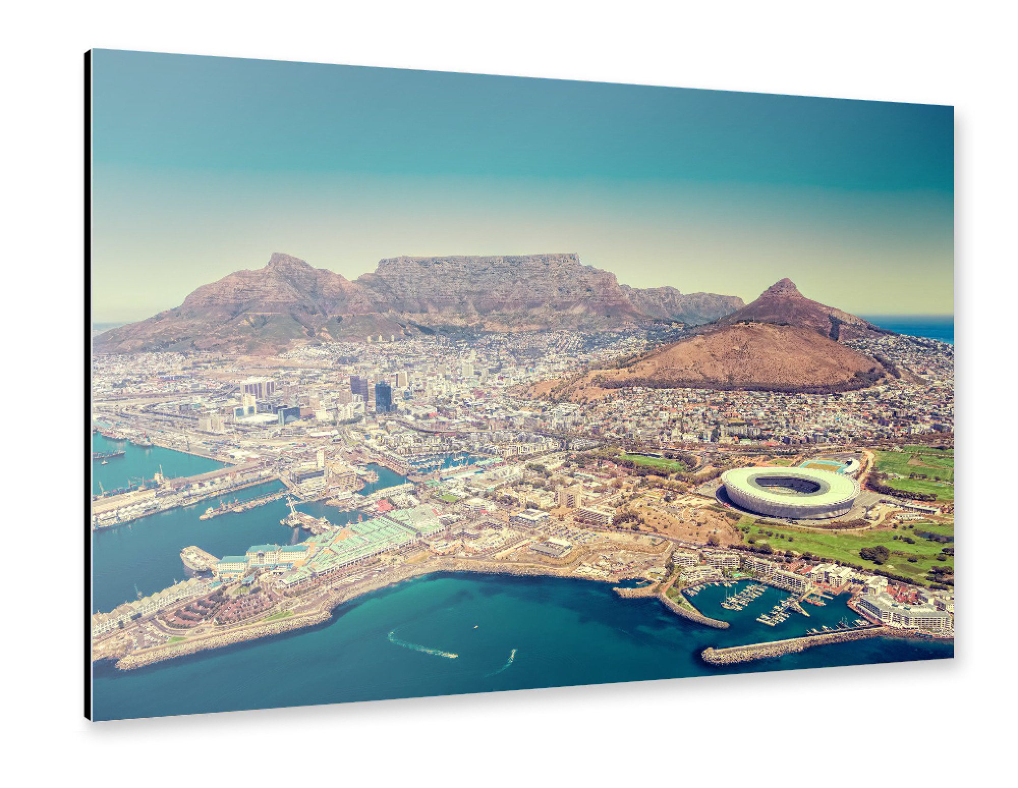 Alu-Dibond "Kapstadt - Südafrika" 75x50 cm artboxONE