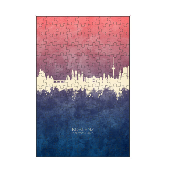 artboxONE Puzzle "Koblenz Germany Skyline BlueRose" artboxONE - Städte