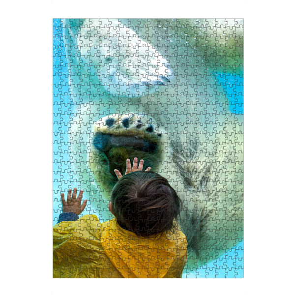 artboxONE Puzzle "Kontakt" artboxONE - Natur,Tiere,Menschen,Unterwasser