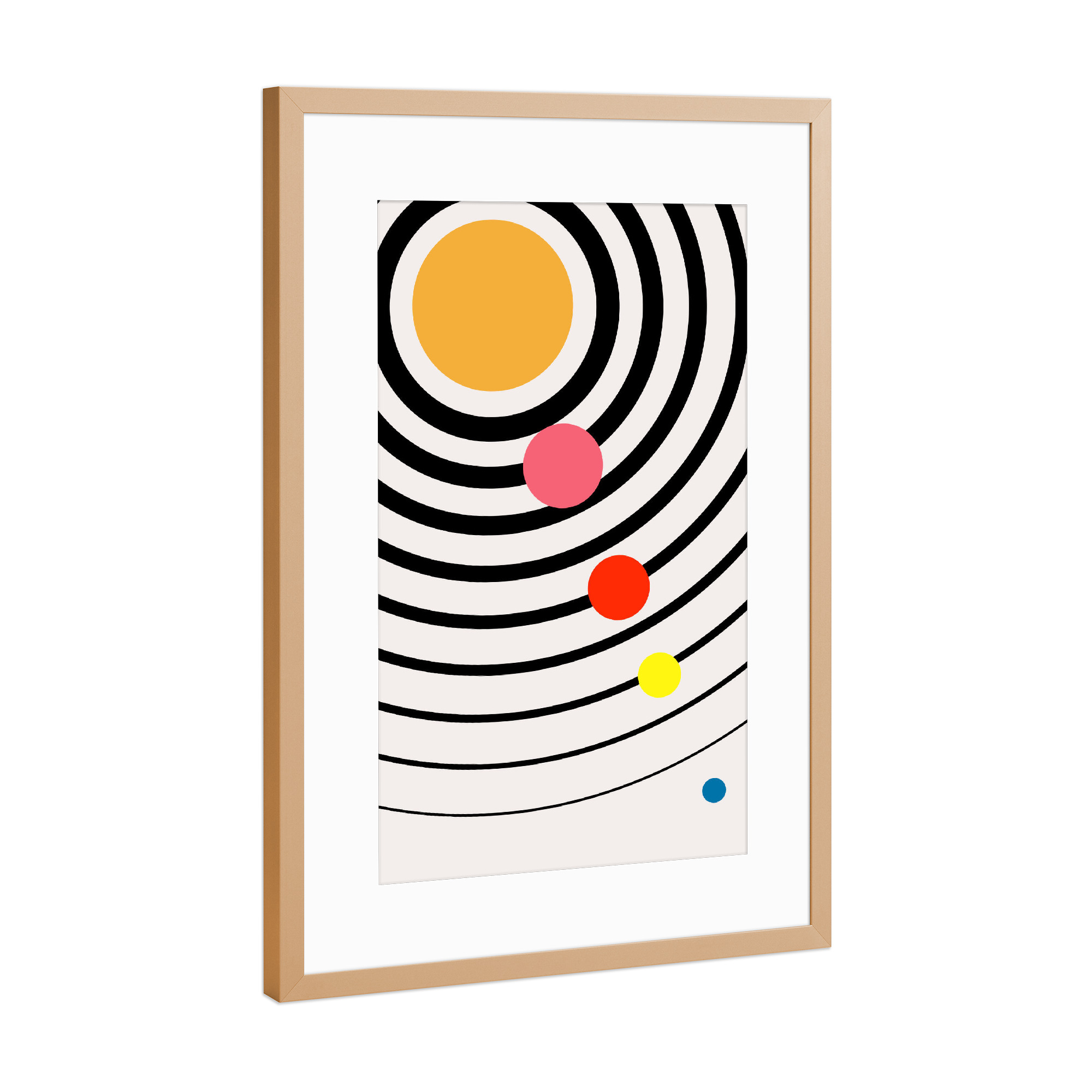 Poster mit Rahmen Kupfer "Playful Universe" artboxONE - Abstrakt