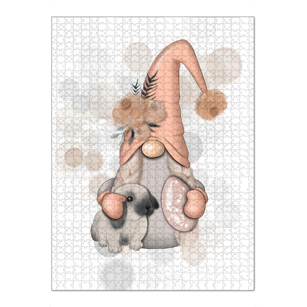 Puzzle Ravensburger "Easter Gnome With Rabbit" artboxONE - Essen & Trinken,Festivals,Lustig