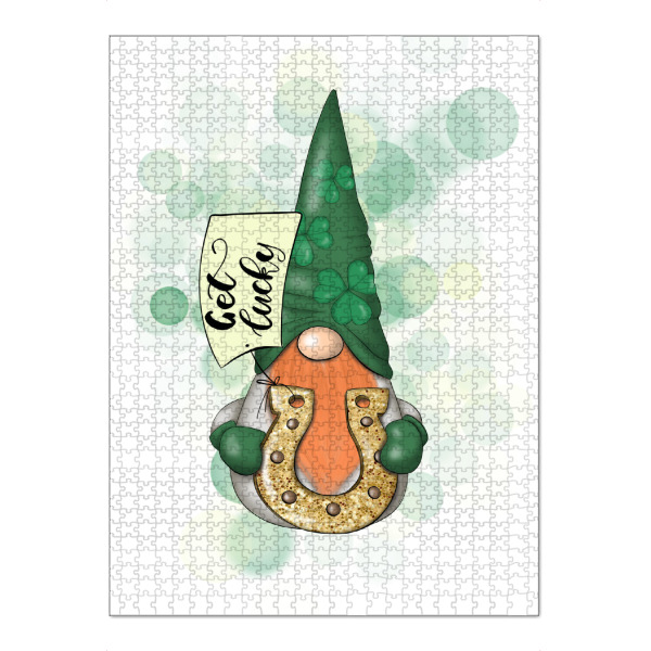 Puzzle Ravensburger "Get Lucky Gnome St.Patricks Day" artboxONE - Comic,Festivals,Lustig