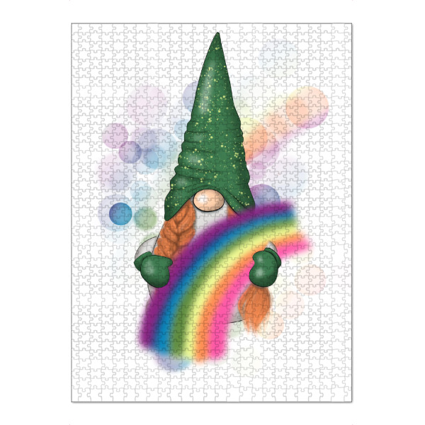 Puzzle Ravensburger "March Gnome With Rainbow" artboxONE - Für Kinder,Comic,Festivals,Lustig