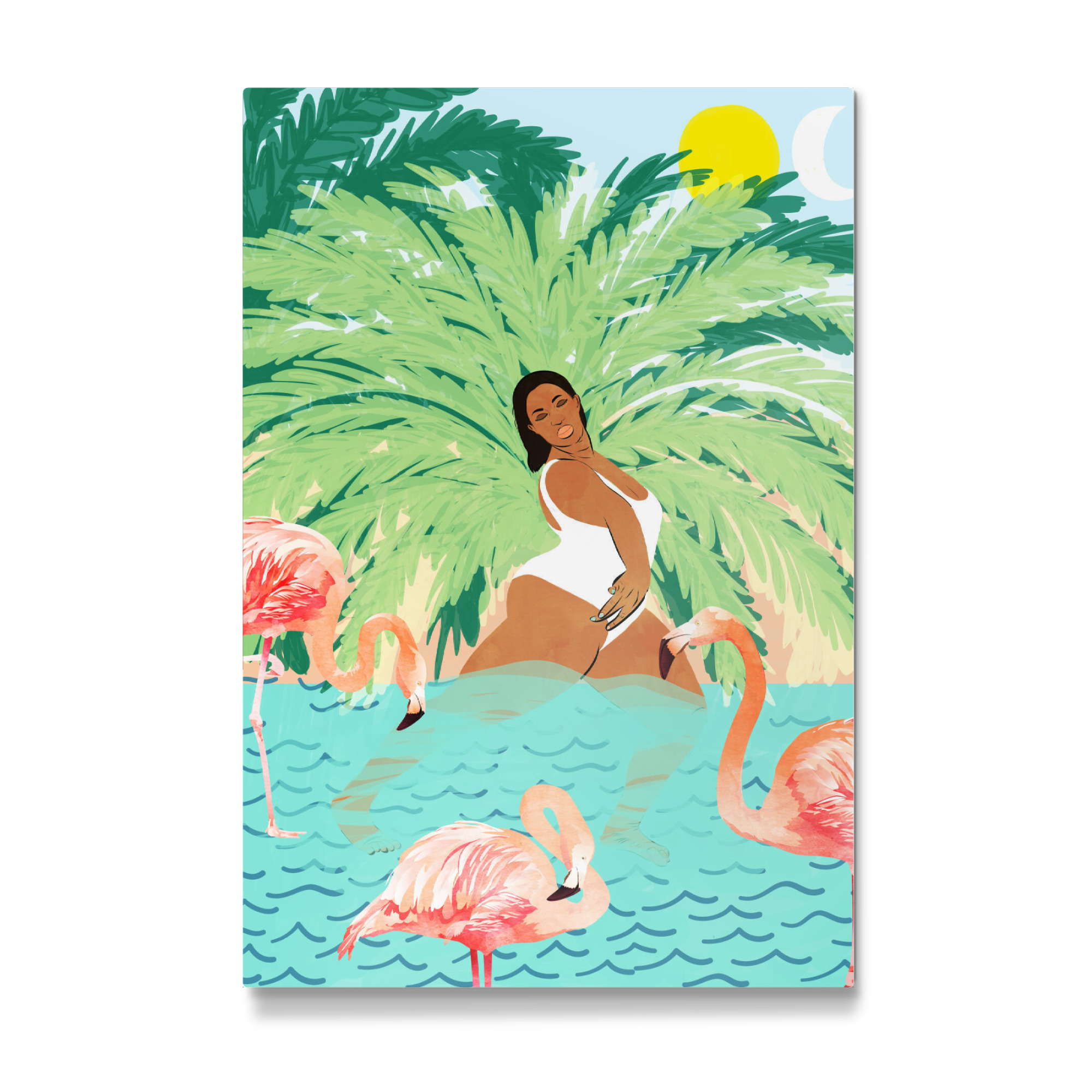 Galerie-Print "Tropical Summer Water Yoga" 75x50 cm artboxONE