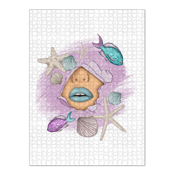 Puzzle Ravensburger "Girl Mermaid" artboxONE - Tiere,Menschen,Lustig