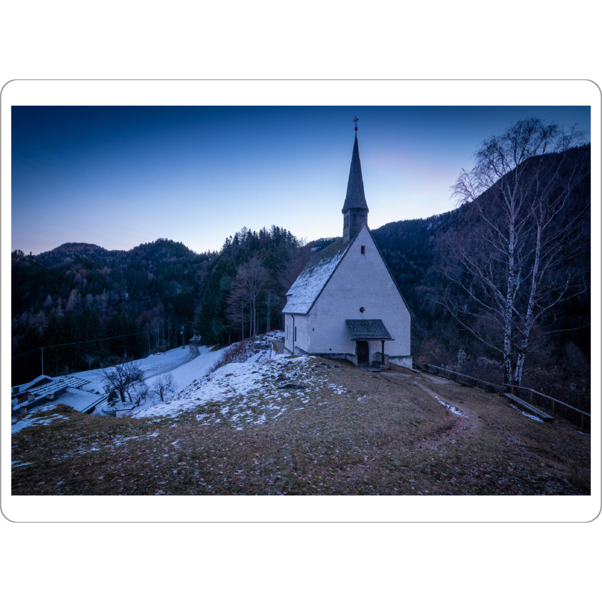 Tischset "Kapelle im Chiemgau" artboxONE - Natur