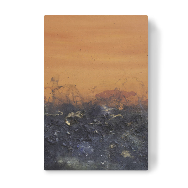 Leinwandbild "Útangarðr - Orange" artboxONE - Natur,Abstrakt