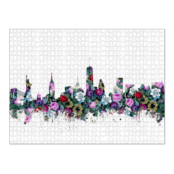 Puzzle Ravensburger "New york city floral" artboxONE - Städte,Städte / New York,Architektur