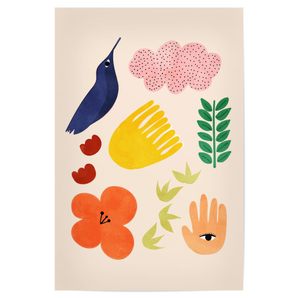 Poster 30x20 cm "Summer Vibes-II" artboxONE - Natur,Floral,Abstrakt