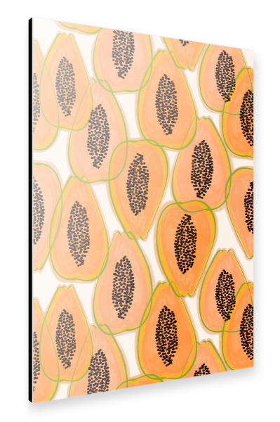 Alu-Dibond "Papaya Cravings | Pastel" 30x20 cm artboxONE