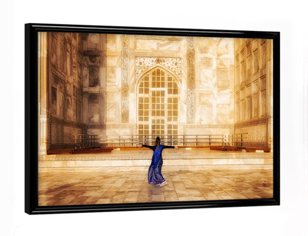 Poster mit schwarzem Rahmen "Taj Mahal" artboxONE - Städte,Reise,Architektur,Reise / Asien