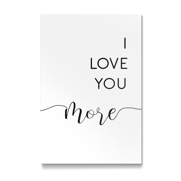 Galerie-Print "I love you more" 30x20 cm artboxONE