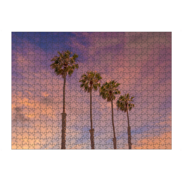 Puzzle Ravensburger "Sonnenuntergang mit Palmen" artboxONE - Natur,Reise / Strand und Meer