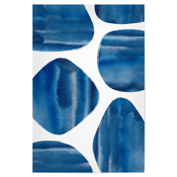 Poster "Classic Blue Shapes" artboxONE - Abstrakt