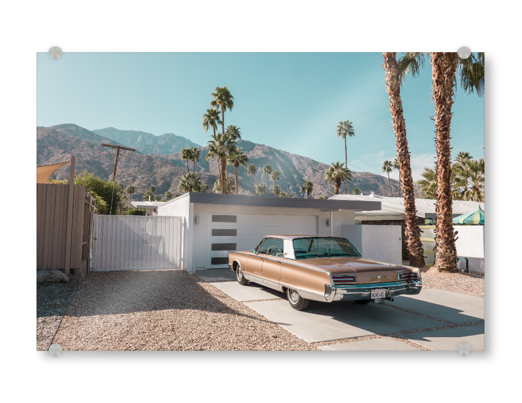 Acrylglasbild "Palm Springs Chronicles" artboxONE - Architektur,Automobile,Städte / Los Angeles