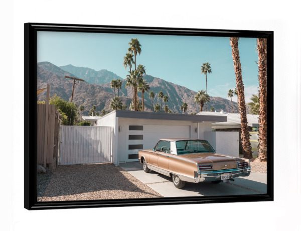 Poster mit schwarzem Rahmen "Palm Springs Chronicles" artboxONE - Architektur,Automobile,Städte / Los Angeles