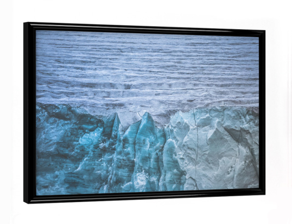 Poster mit schwarzem Rahmen "Ewiges Eis" artboxONE - Natur - Gletscher,Eis,Eiszeit,Arktis,Spitzbergen,Ice,Mountains,Nature,Natur,Glacier