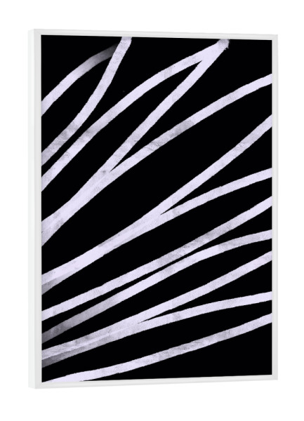 Poster mit weißem Rahmen "SCANDI PLANT" artboxONE - Floral,Abstrakt,Schwarzweiß