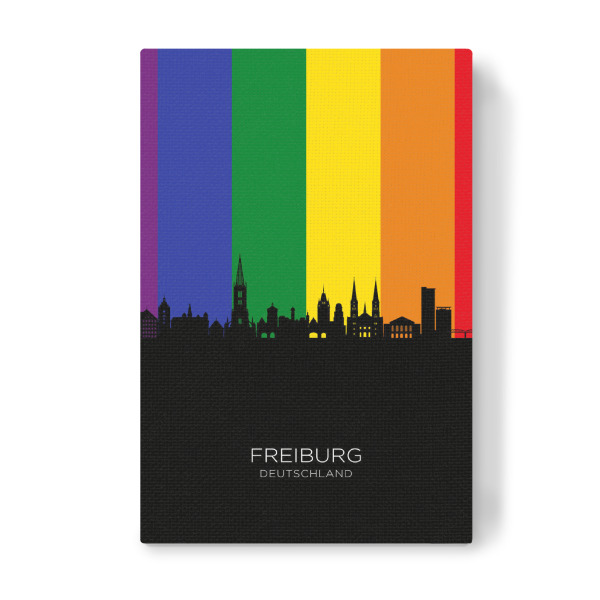 Leinwandbild "Freiburg Germany Skyline Pride" artboxONE - Städte