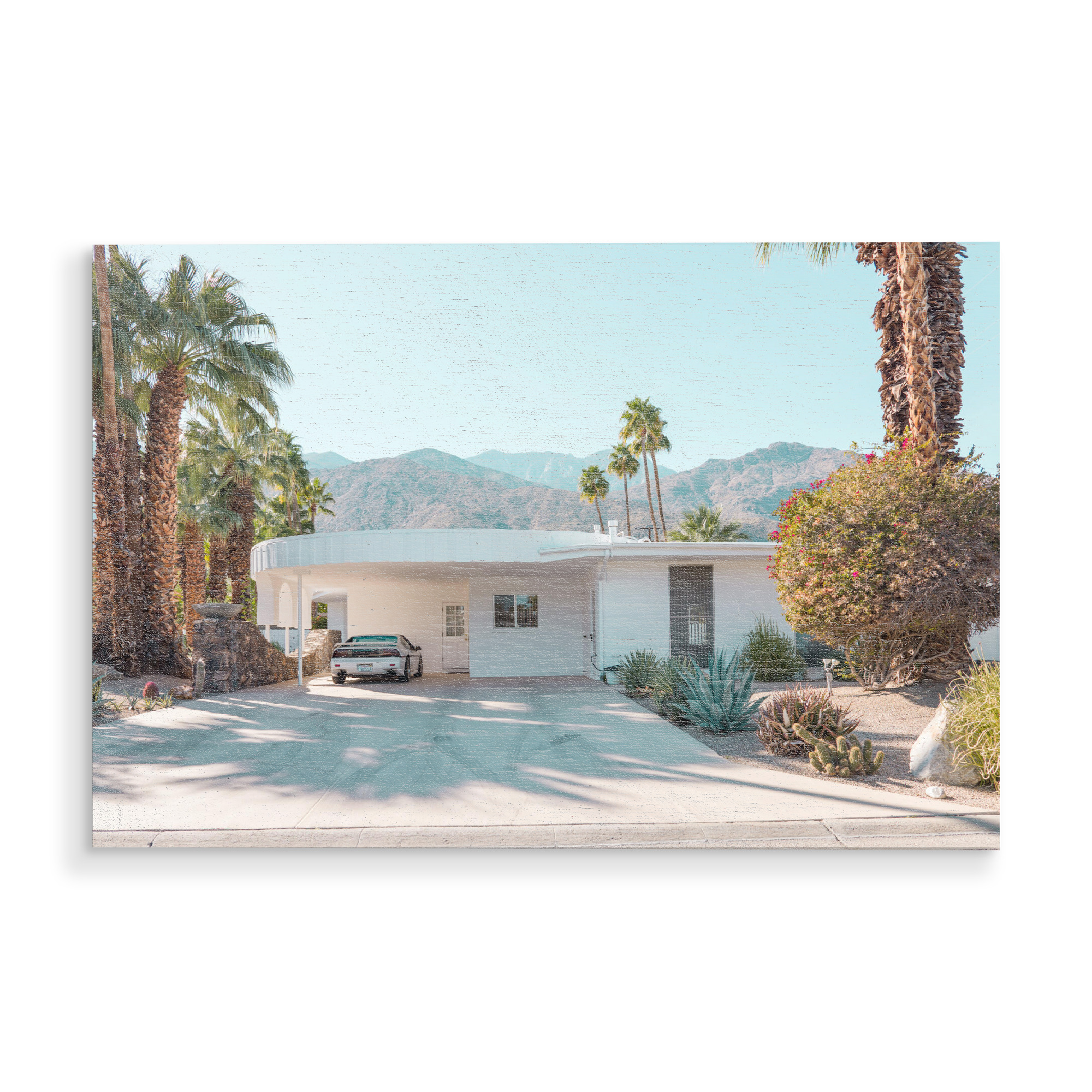 Holzbild "Palm Springs Life" artboxONE - Architektur,Automobile