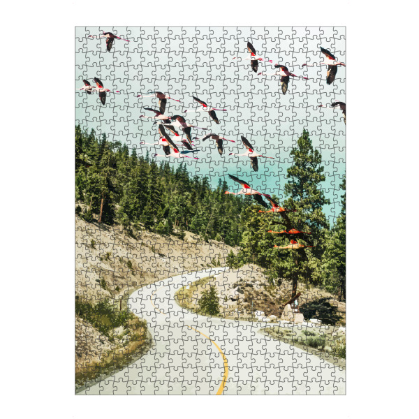 artboxONE Puzzle "Flamingo Flight" artboxONE - Natur,Tiere