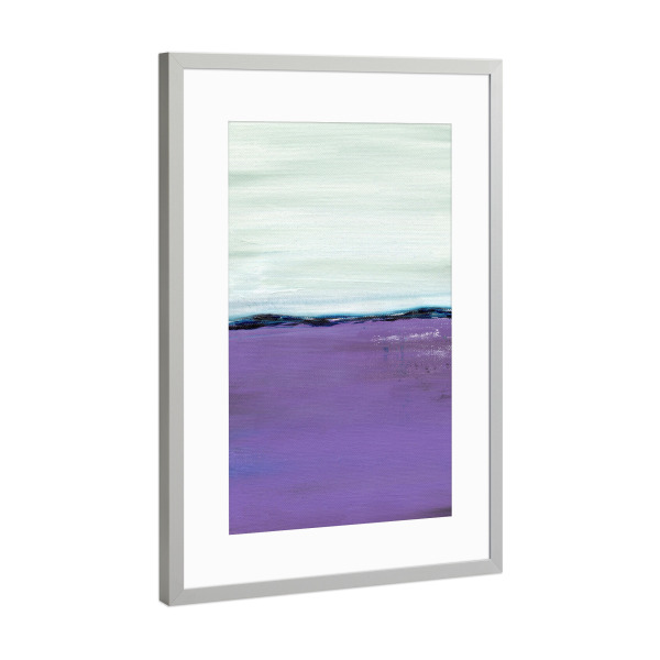 Poster mit Rahmen Silber "Purple Surge" artboxONE - Natur,Abstrakt