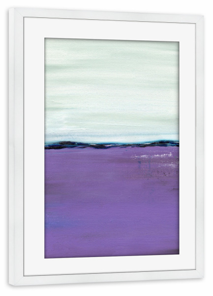 Poster mit Rahmen weiß "Purple Surge" artboxONE - Natur,Abstrakt