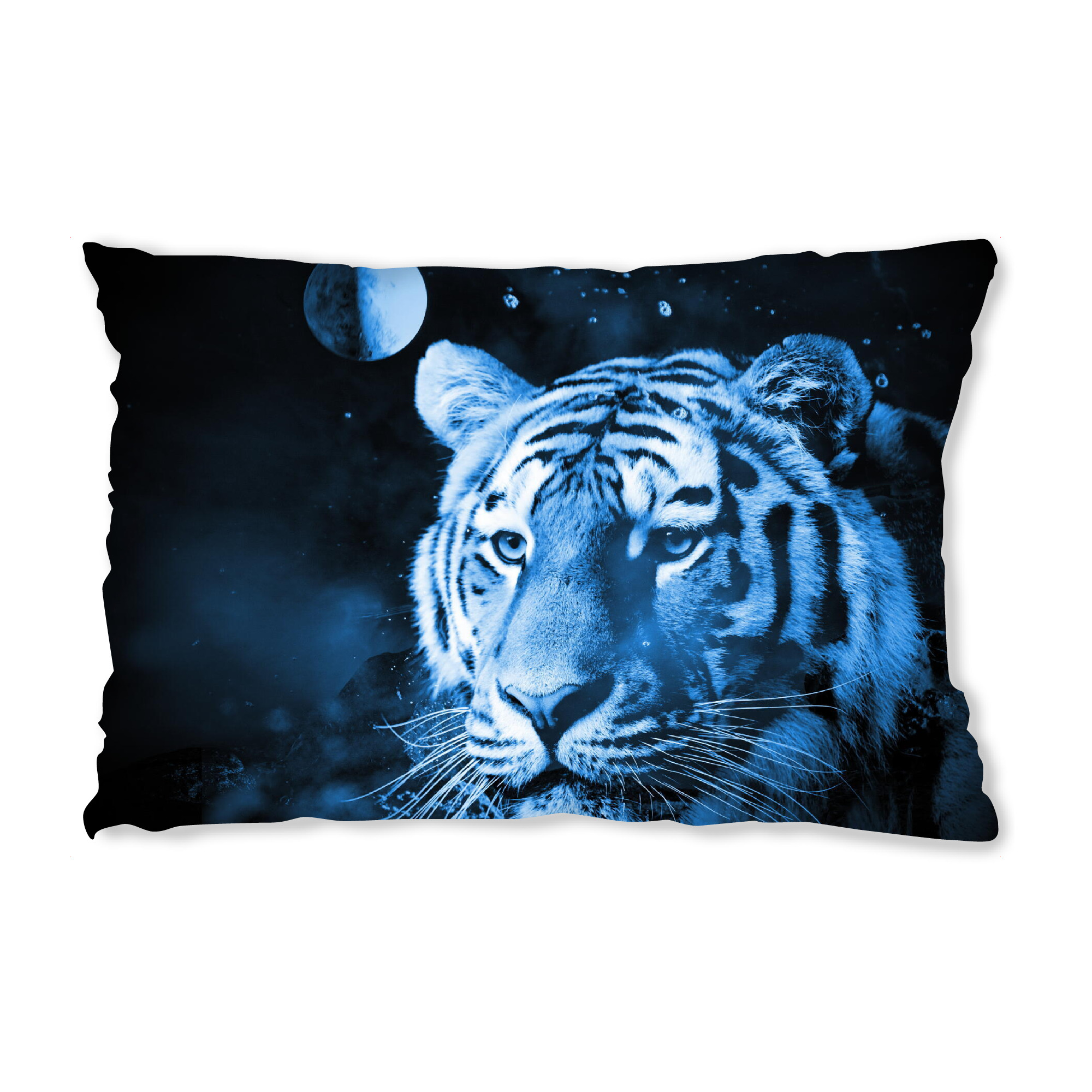 Design-Kissen "Tiger classic blue" artboxONE - Natur,Tiere,Galaxy