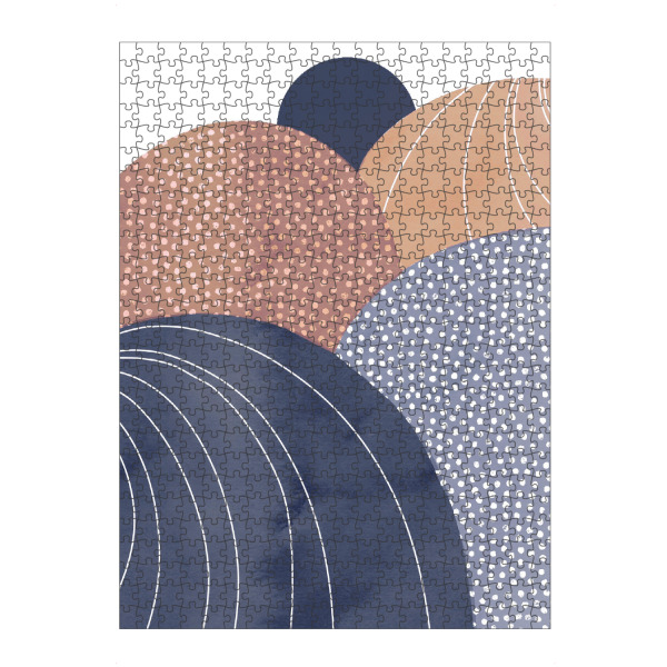 artboxONE Puzzle "Blue Abstract Hills" artboxONE - Abstrakt,Geometrie