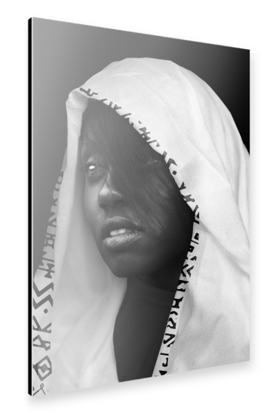 Alu-Dibond "Woman Face" 30x20 cm artboxONE