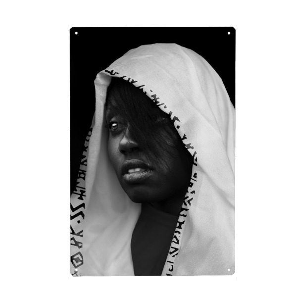 Holzbild "Woman Face" artboxONE - Menschen,Schwarzweiß,Reise / Afrika