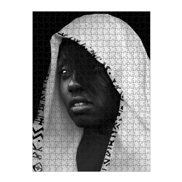 artboxONE Puzzle "Woman Face" artboxONE - Menschen,Schwarzweiß,Reise / Afrika