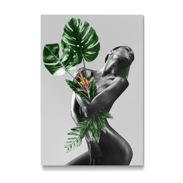 Galerie-Print "Woman Green Leaf" 30x20 cm artboxONE