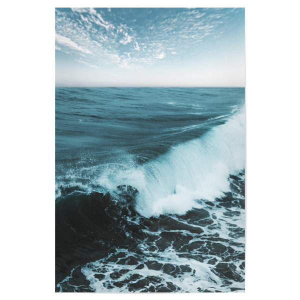Poster "Beach Waves Green" artboxONE - Natur,Reise,Reise / Strand und Meer