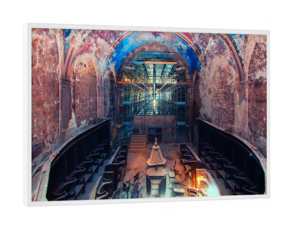 Poster mit weißem Rahmen "Forgotten prayers" artboxONE - Architektur
