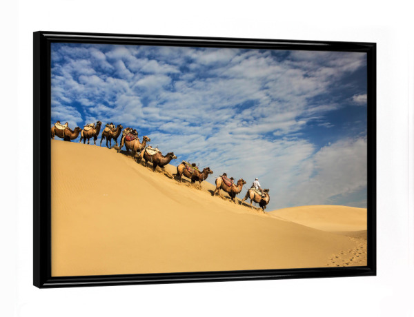 Poster mit schwarzem Rahmen "Mühsam" artboxONE - Natur,Reise / Asien,Reise / Länder