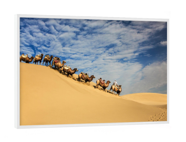 Poster mit weißem Rahmen "Mühsam" artboxONE - Natur,Reise / Asien,Reise / Länder