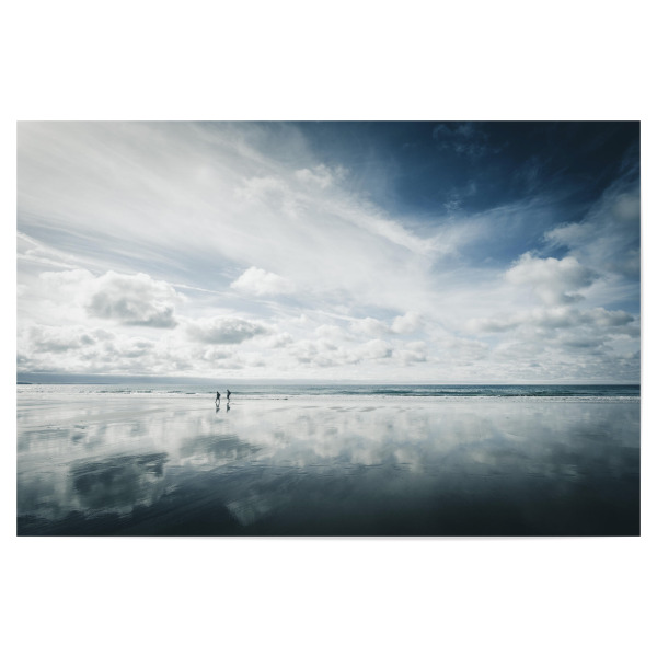 Poster "Walking on the beach" artboxONE - Natur,Reise,Reise / Strand und Meer,Reise / Länder