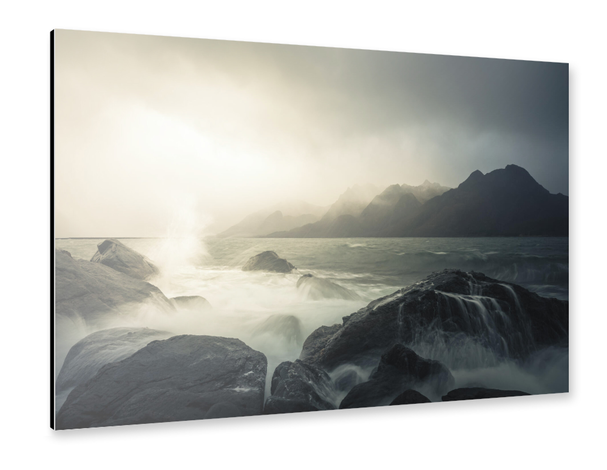 Alu-Dibond "Dramatic coast" 75x50 cm artboxONE