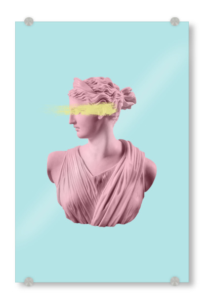 Acrylglasbild "Goddess Head" artboxONE - Menschen - Pop art,Goddess,Aesthetic,Art,Abstract,Abstrakt,Skulptur,Skulpture,Modern