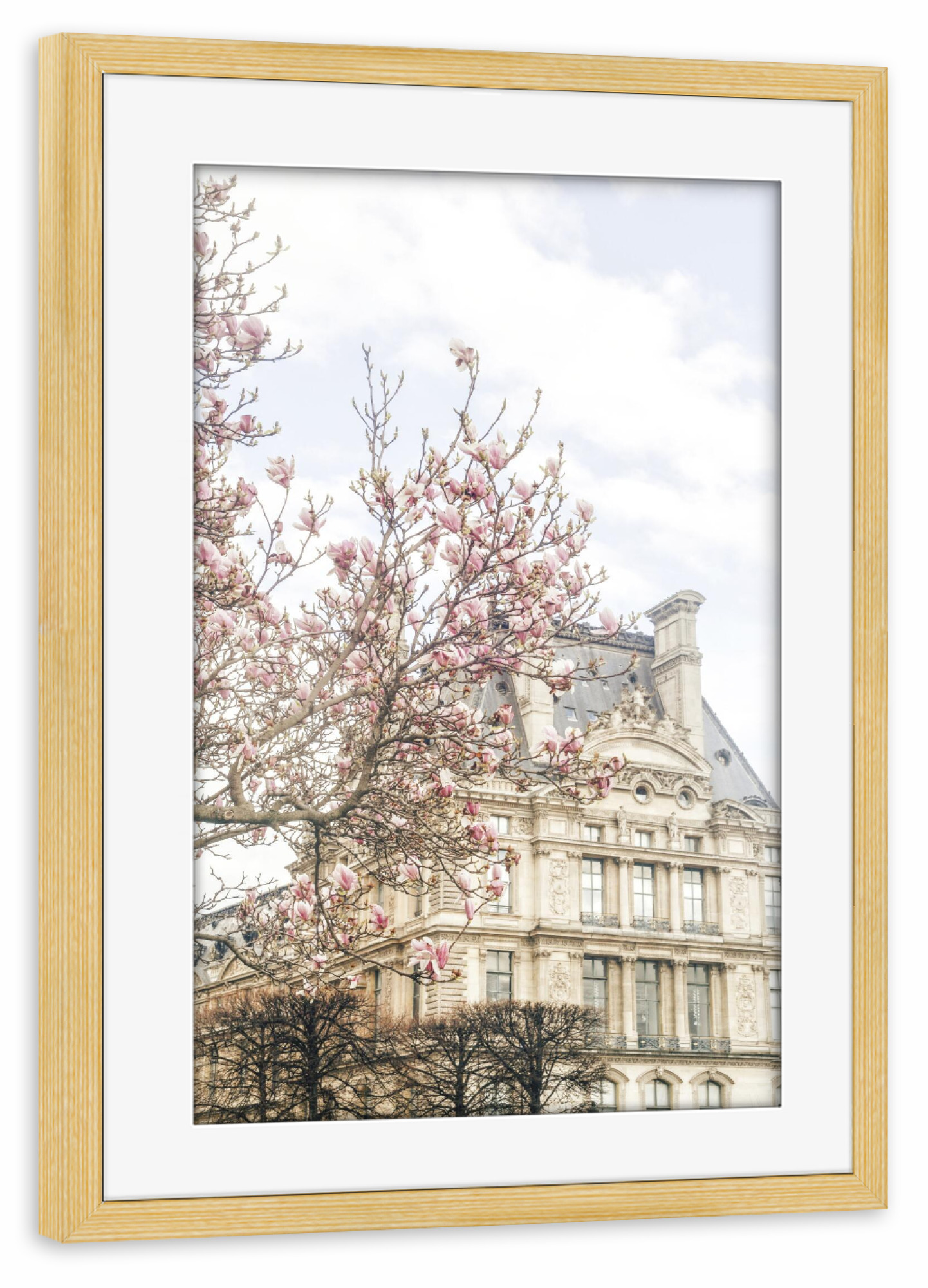 Poster mit Rahmen kiefer "Paris Blooms" artboxONE - Städte,Architektur,Städte / Paris