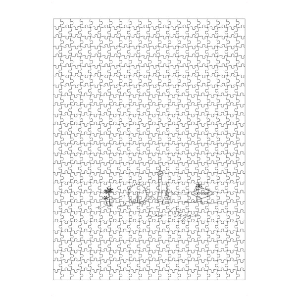 Puzzle Ravensburger "Las Vegas pen line silhouette" artboxONE - Städte,Schwarzweiß,Städte / Las Vegas