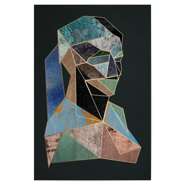 Poster "Woman Cubism" artboxONE - Natur,Menschen,Geometrie