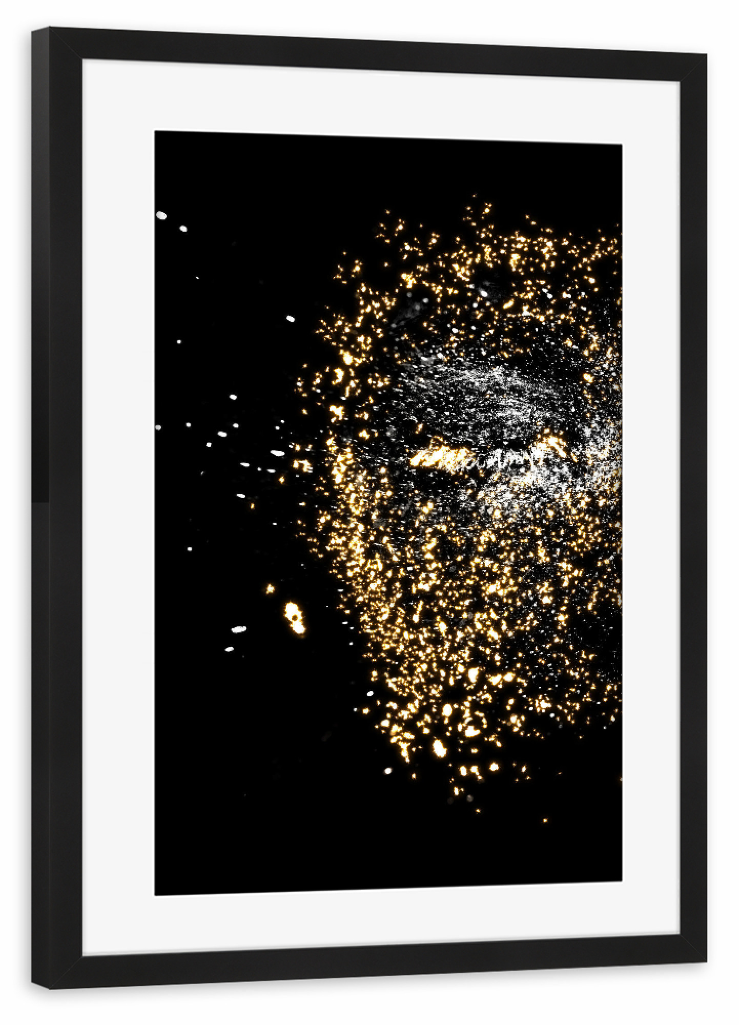 Poster mit Rahmen schwarz "Face First" artboxONE - Abstrakt,Menschen