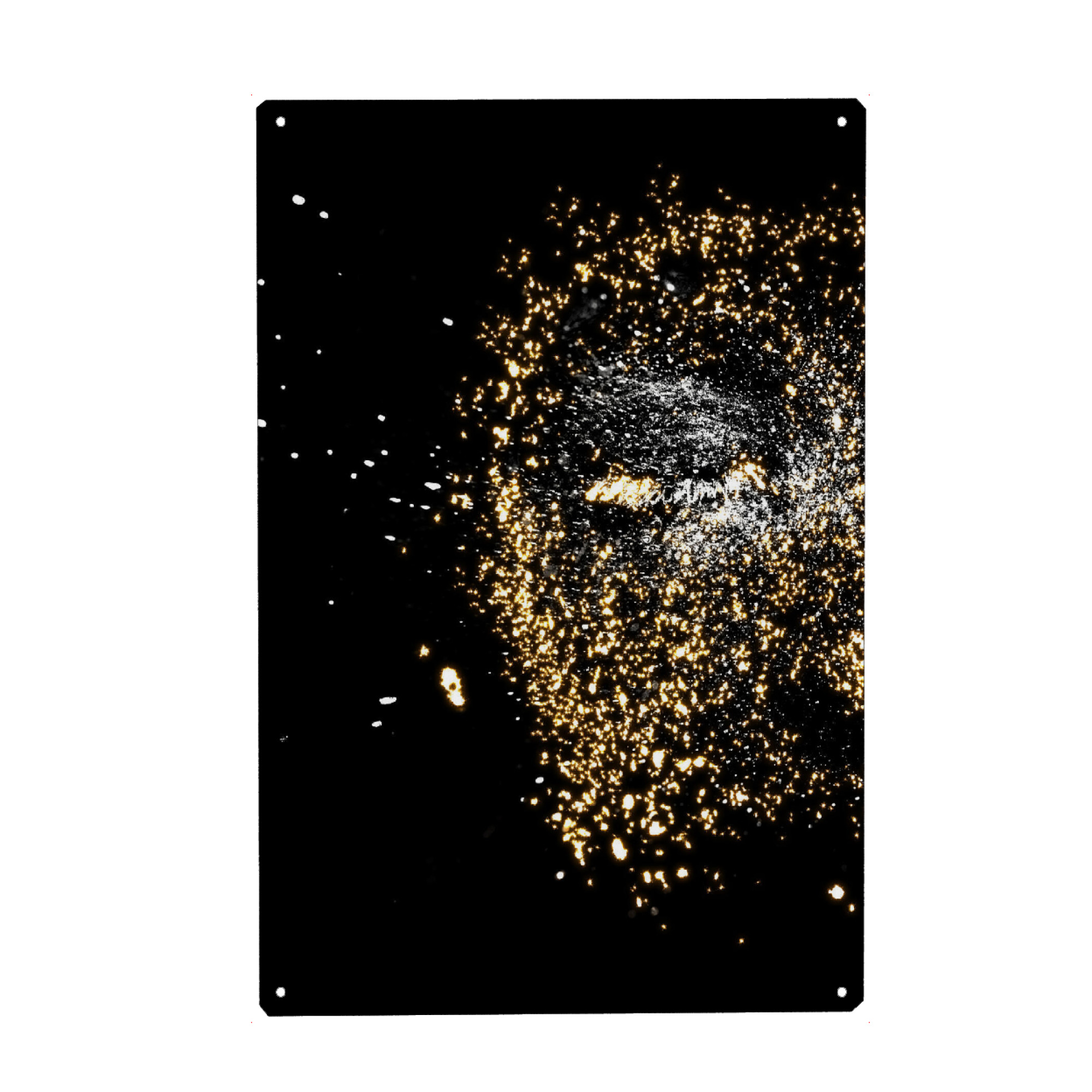 Holzbild "Face First" artboxONE - Abstrakt,Menschen - Face,Moderno,Luz,Quadro duplo,Díptico,Gesicht,Frau,Woman,Abstract,Abstrakt,Partical,Partikel