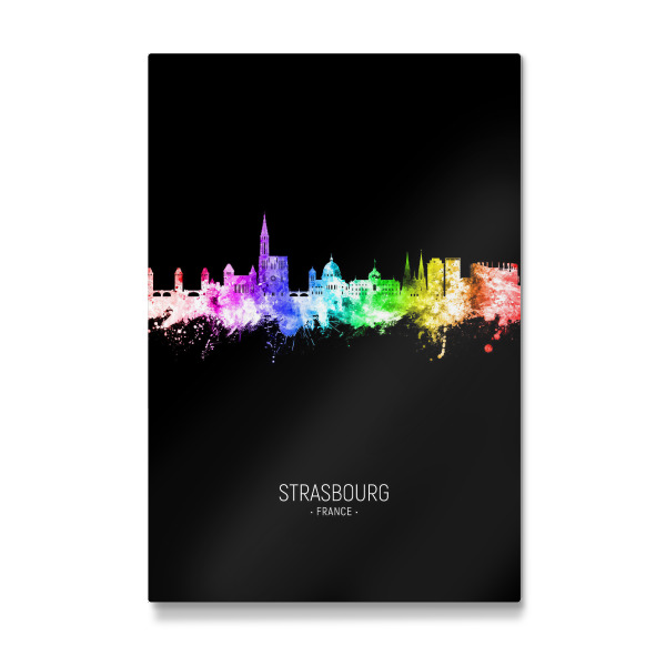 Galerie-Print "Strasbourg Skyline Colour Black" 30x20 cm artboxONE