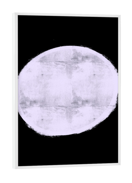Poster mit weißem Rahmen "SCANDI WHITE SUN" artboxONE - Abstrakt,Schwarzweiß