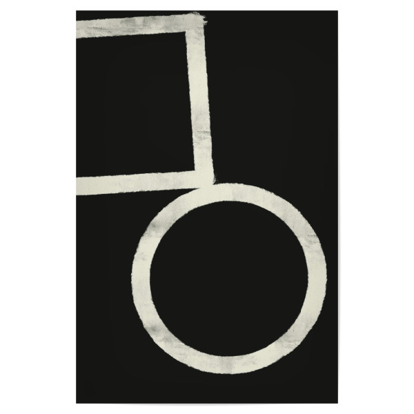 Poster "Abstract SCANDI" artboxONE - Abstrakt,Schwarzweiß,Geometrie